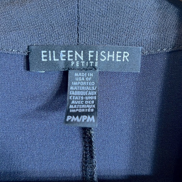 Eileen Fisher Viscose Nylon Spandex Blend Open Front Jacket Cardigan PM - Picture 2 of 7